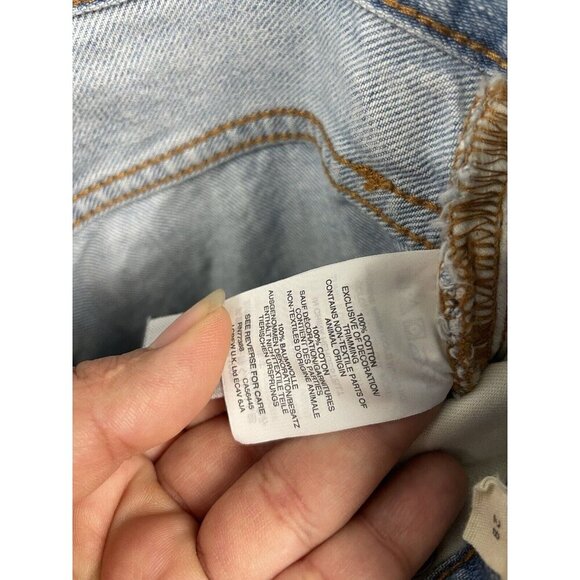 Madewell Light Blue Wash The Perfect Summer Straight Leg Denim Jean Size 28 - Picture 11 of 11